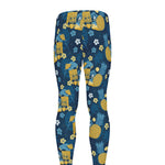 Hawaiian Tiki Pattern Print Men's leggings