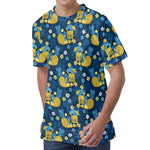 Hawaiian Tiki Pattern Print Men's Velvet T-Shirt