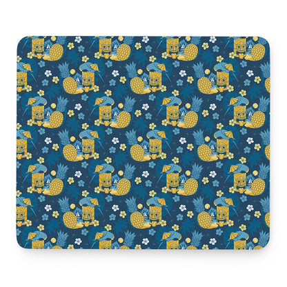 Hawaiian Tiki Pattern Print Mouse Pad