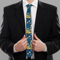 Hawaiian Tiki Pattern Print Necktie