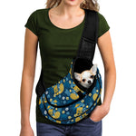 Hawaiian Tiki Pattern Print Pet Sling Carrier