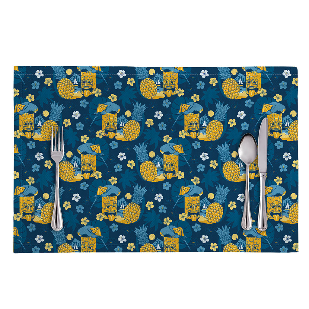 Hawaiian Tiki Pattern Print Placemat