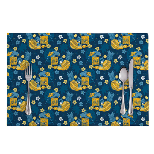 Hawaiian Tiki Pattern Print Placemat