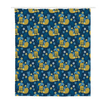 Hawaiian Tiki Pattern Print Polyester Shower Curtain