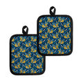 Hawaiian Tiki Pattern Print Pot Holders