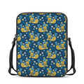 Hawaiian Tiki Pattern Print Rectangular Crossbody Bag