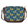 Hawaiian Tiki Pattern Print Saddle Bag
