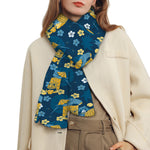 Hawaiian Tiki Pattern Print Scarf