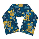 Hawaiian Tiki Pattern Print Scarf