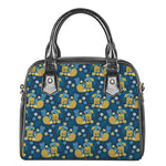 Hawaiian Tiki Pattern Print Shoulder Handbag