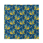 Hawaiian Tiki Pattern Print Silk Bandana