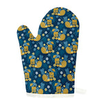 Hawaiian Tiki Pattern Print Single Oven Mitt