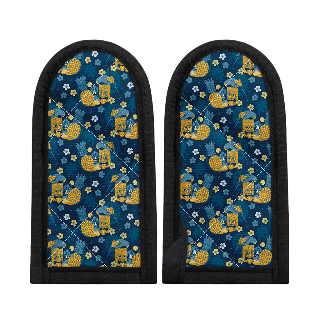 Hawaiian Tiki Pattern Print Skillet Handle Cover