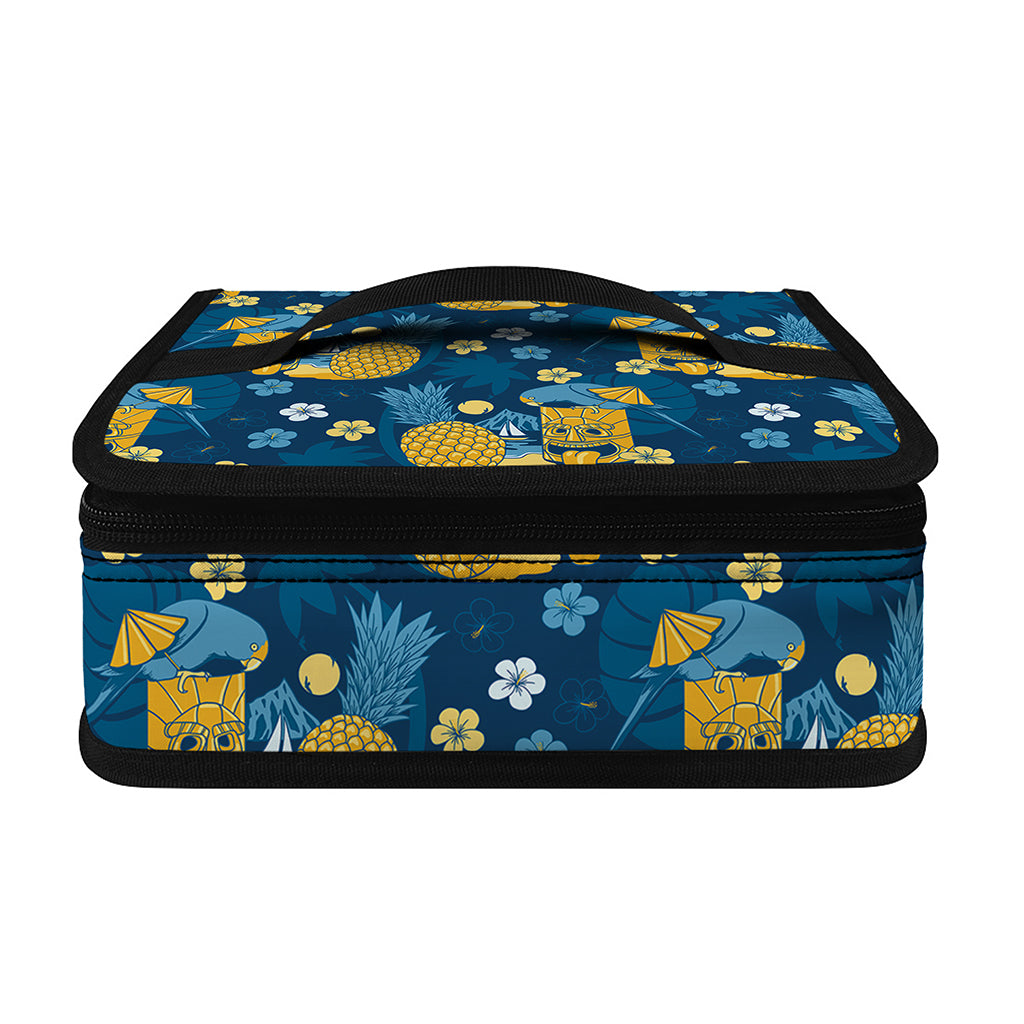 Hawaiian Tiki Pattern Print Small Lunch Bag