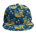 Hawaiian Tiki Pattern Print Snapback Cap