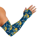 Hawaiian Tiki Pattern Print Sun Protection Arm Sleeves