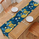 Hawaiian Tiki Pattern Print Table Runner