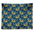 Hawaiian Tiki Pattern Print Tapestry