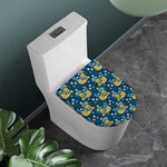 Hawaiian Tiki Pattern Print Toilet Lid Cover