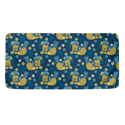 Hawaiian Tiki Pattern Print Towel