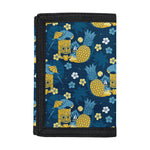 Hawaiian Tiki Pattern Print Trifold Wallet