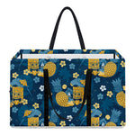 Hawaiian Tiki Pattern Print Utility Tote Bag