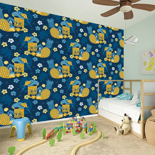 Hawaiian Tiki Pattern Print Wall Sticker
