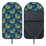 Hawaiian Tiki Pattern Print Waterproof Car Seat Cover