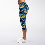 Hawaiian Tiki Pattern Print Women's Capri Leggings