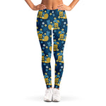 Hawaiian Tiki Pattern Print Women's Leggings