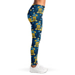 Hawaiian Tiki Pattern Print Women's Leggings