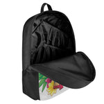 Hawaiian Tiki Print 17 Inch Backpack
