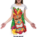 Hawaiian Tiki Print Adjustable Apron