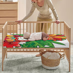 Hawaiian Tiki Print Baby Crib Sheet