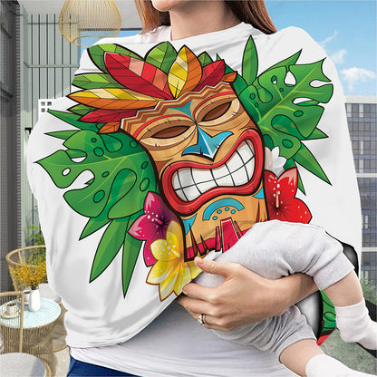 Hawaiian Tiki Print Baby Seat Cover