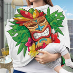 Hawaiian Tiki Print Baby Seat Cover