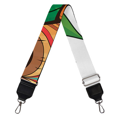 Hawaiian Tiki Print Bag Strap