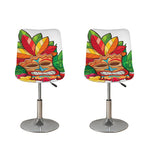 Hawaiian Tiki Print Bar Stool Covers