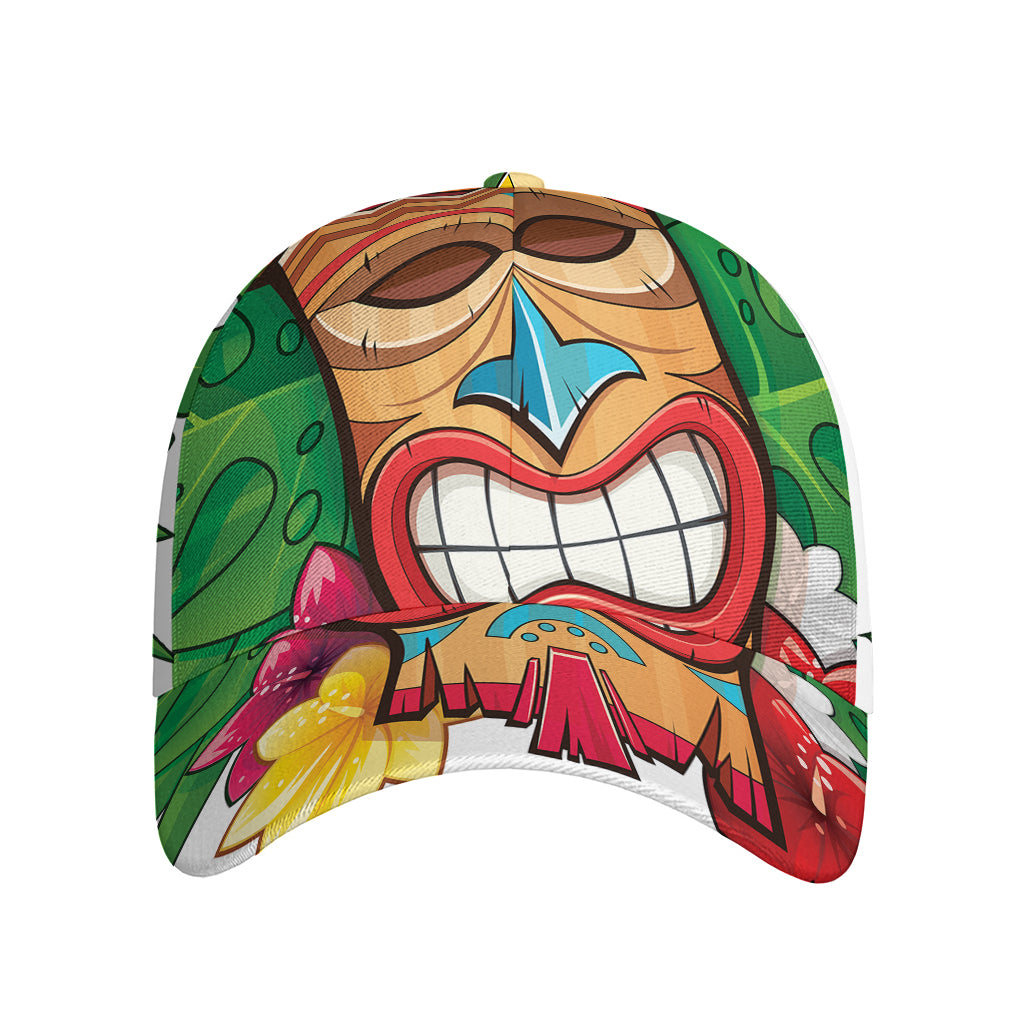Hawaiian Tiki Print Baseball Cap