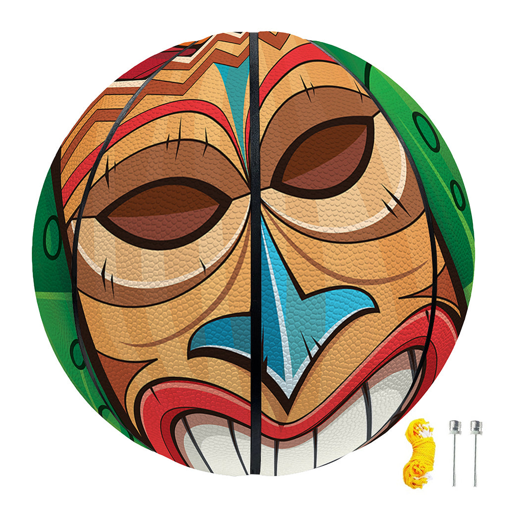 Hawaiian Tiki Print Basketball