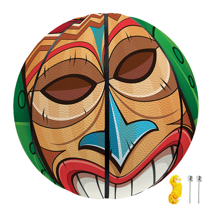 Hawaiian Tiki Print Basketball