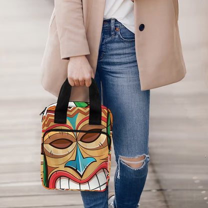 Hawaiian Tiki Print Bible Tote Bag