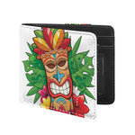 Hawaiian Tiki Print Bifold Wallet
