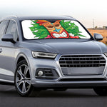 Hawaiian Tiki Print Car Windshield Sun Shade