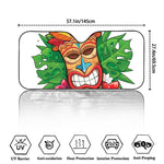 Hawaiian Tiki Print Car Windshield Sun Shade