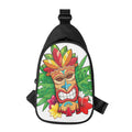 Hawaiian Tiki Print Sling Bag