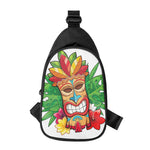 Hawaiian Tiki Print Chest Bag