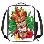 Hawaiian Tiki Print Crossbody Lunch Bag