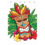 Hawaiian Tiki Print Curtain