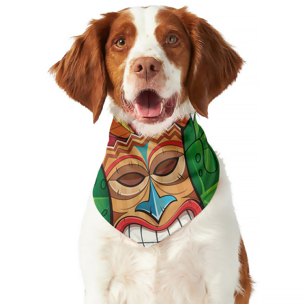 Hawaiian Tiki Print Dog Bandana